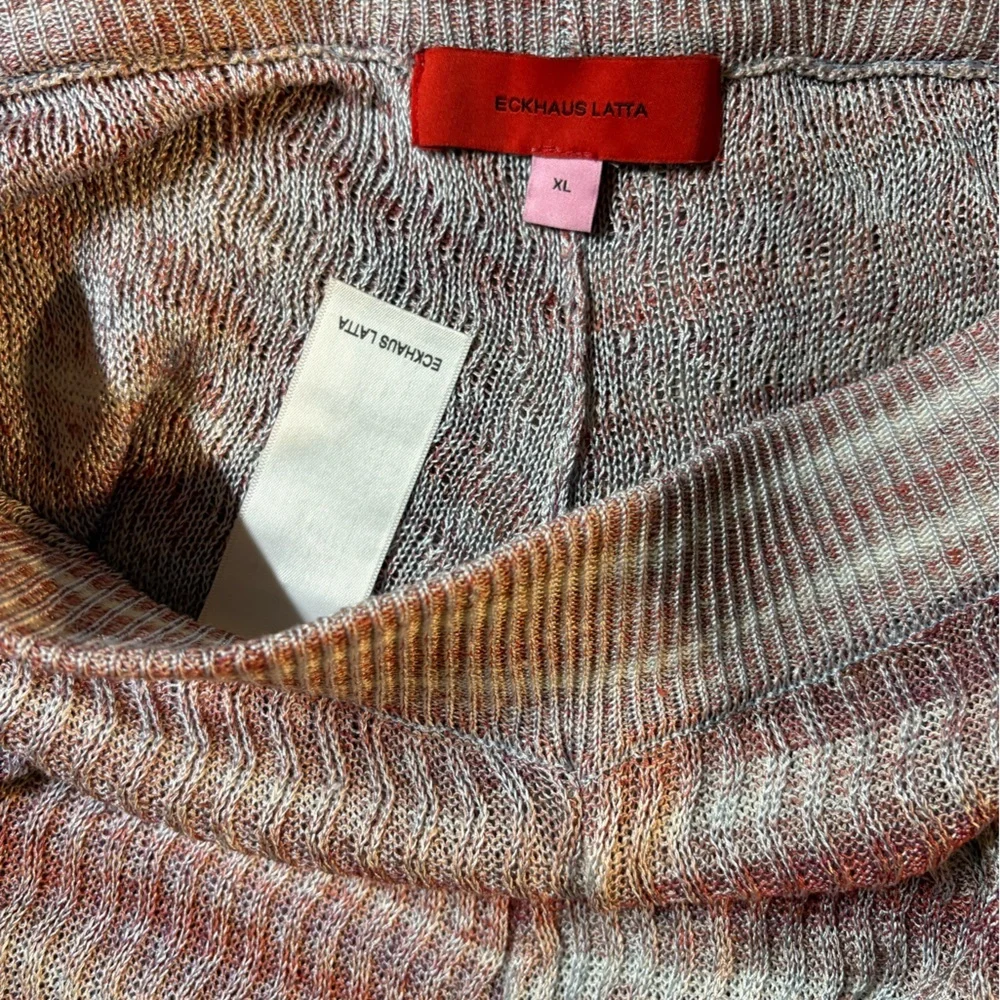 Eckhaus Latta Blue & Burgundy Mirage Lounge Pants in Sz XL